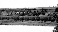 Pye Bridge showing railway Viaducts and village