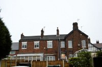 Former Rose & Crown Inn, Lower Somercotes. The original Inn is the lower building on the left