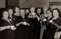 The Land Ladies of Somercotes having Tea together