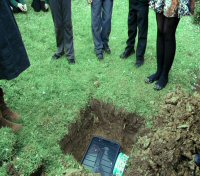 Burying of a Time Capsule Somerlea Park School 2013