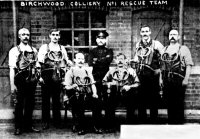 Rescue Team at one of the Birchwood Collieries