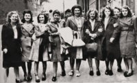 Enlargement of a newspaper report photograph titled 