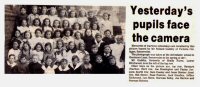 A newspaper article regarding Somercotes Infants School, on Sleetmoor Lane. The photograph dates from 1917.