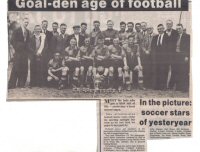 Somercotes Athletic Football Team after winning the 1946-47 League Cup