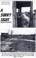 After closure of the Somercotes Sports Stadium, it fell into disrepair - became the site of the NHS Direct Depot