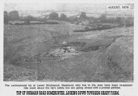 Top of Norman Road, Lower Somercotes - looking towards Shady Farm from a newspaper article dated August 1976.