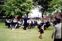 Silver Jubilee Celebrations on the Recreation Ground at Somercotes with a Brass Band in attendance