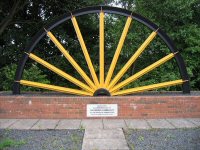The Commemoration Wheel just past Seely Terrace opened in 2001.
The plaque is inscribed 
