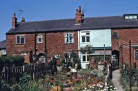 Rear view of Terraced Houses on Sleetmoor Lane taken in 1970 by Jim Marsh