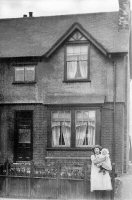 A photograph of one of the Houses on Langley Avenue circa 1910