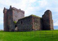 The old Skipness Castle in the grounds of Skipness house, were the Oakes family live in Scotland.