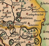 1600s Map of Alfreton and Somercotes Area