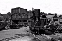Stanton steam crane No. 15 outside the Ardelt shop in 1964