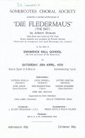 Somercotes Choral Society Programme for 