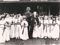 Somerlea Park School Dr. R. Lawrence Crowning the May Queen 1981.