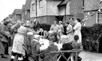 Coronation Street Party on Abingdon Street, Derby in 1953.