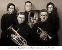 The Taylor Family members of the Salvation army band at Somercotes