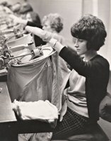 A Machinist at Dalkeith factory Alfreton working a linking machine