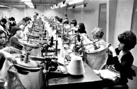 Linking Production line at Dalkeith factory June 1968