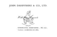 John Darbyshire trade card with company details (note Xplos explosives).