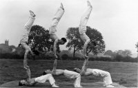 Somercotes Acrobatic exhibition team the Equilibrists.