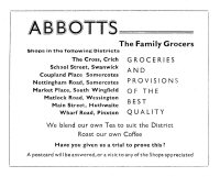 Magazine advertisement for Abbott's family grocers 1953.