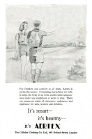 Advertisement for Aertex clothing in 1953.