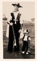 William Roberts Drum Major of the Somercotes Toreadors Carnival Band in the 1930's.