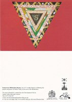 Postcard produced for the Millennium of the Somercotes Banner, 17 Textile Banners were produced by the people and places of Amber Valley. The Postcard was produced by Amber Valley County Council.