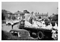 Somercotes Carnival Parade leaving Windmill Rise to join Somercotes Hill in the 1960's.