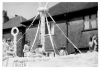 Somercotes Carnival Queen's Float on Windmill Rise in the 1960's.