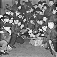 A party held to celebrate the Birthday of the Somercotes Scouts 4th February 1970.