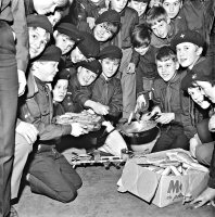 Somercotes Scouts birthday party 4th February 1970.