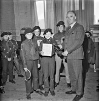 Somercotes Scouts sportsman of the year award 6th September 1971.