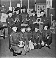 Awards presentation to the Somercotes Scouts 6th October 1971.