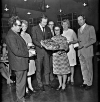 Ripley & Heanor Newspaper photograph Dalkeith long service awards 1964.