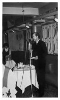 Dalkeith Dinner Dance at Nottingham 1971 Mr. Dennis Walton (Managing Director) addressing staff.