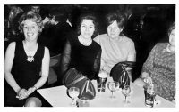 Four of the ladies employed by Dalkeith at their Dinner Dance on 8th January 1971.