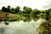 Pennytown Pond fisherman on banks 1964.