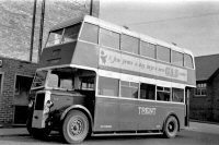 Trent Bus RC 8531 at Alfreton Bus Station behind the Odeon Cinema circa 1950s.