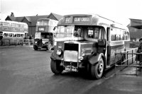 Midland General Bus DRA 160 D2 service to Clay Cross at Alfreton Bus Station circa 1950s.