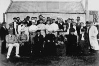 Alfreton Cricket Team with members of the Moorwood family.