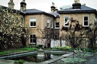 The ornamental pond at Riddings House circa 1970's.