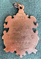 Derbyshire Cricket Association Medal awarded to Riddings Cricket Club 1898.