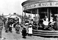 Carousel at Riddings Wakes early 1900s.