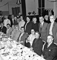 Entertainment for Senior Citizens at Riddings, Christmas Party, 16th December 1968 (Ripley & Heanor Newspaper Photograph).