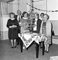 Entertainment for Senior Citizens at Riddings, Christmas Party, 16th December 1968 (Ripley & Heanor Newspaper Photograph).