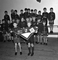 Riddings Scouts link with Australian Cub Scouts 28th September 1970 (Ripley & Heanor Newspaper Photograph).