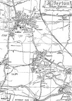 Alfreton Urban District Map including Somercotes.