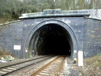 Alfreton Tunnel on the main line taken from the Somercotes end of the Tunnel February 2019.